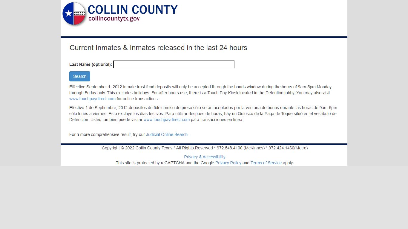 Judicial Online Search - collincountytx.gov