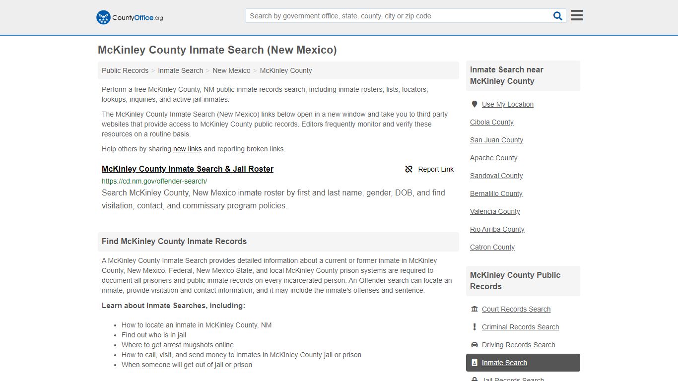 Inmate Search - McKinley County, NM (Inmate Rosters ...