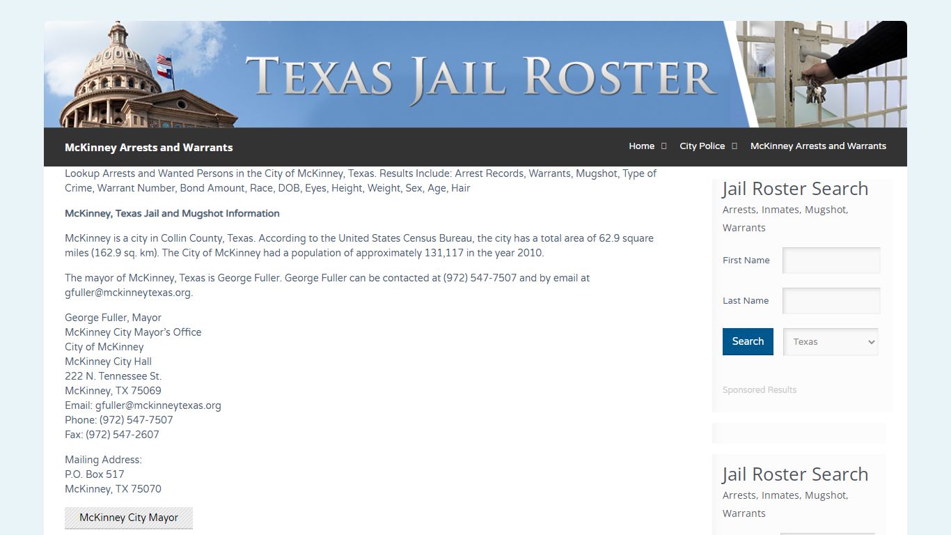 McKinney Arrests and Warrants | Jail Roster Search